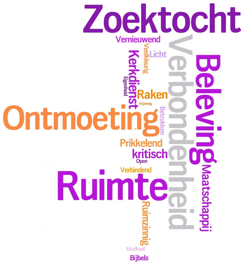 Website - Wordle Open Pastoraat - Paars-Oranje